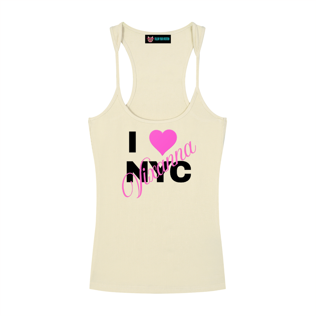 I LOVE VIXANNA NYC SNATCHED RIBBED TANK