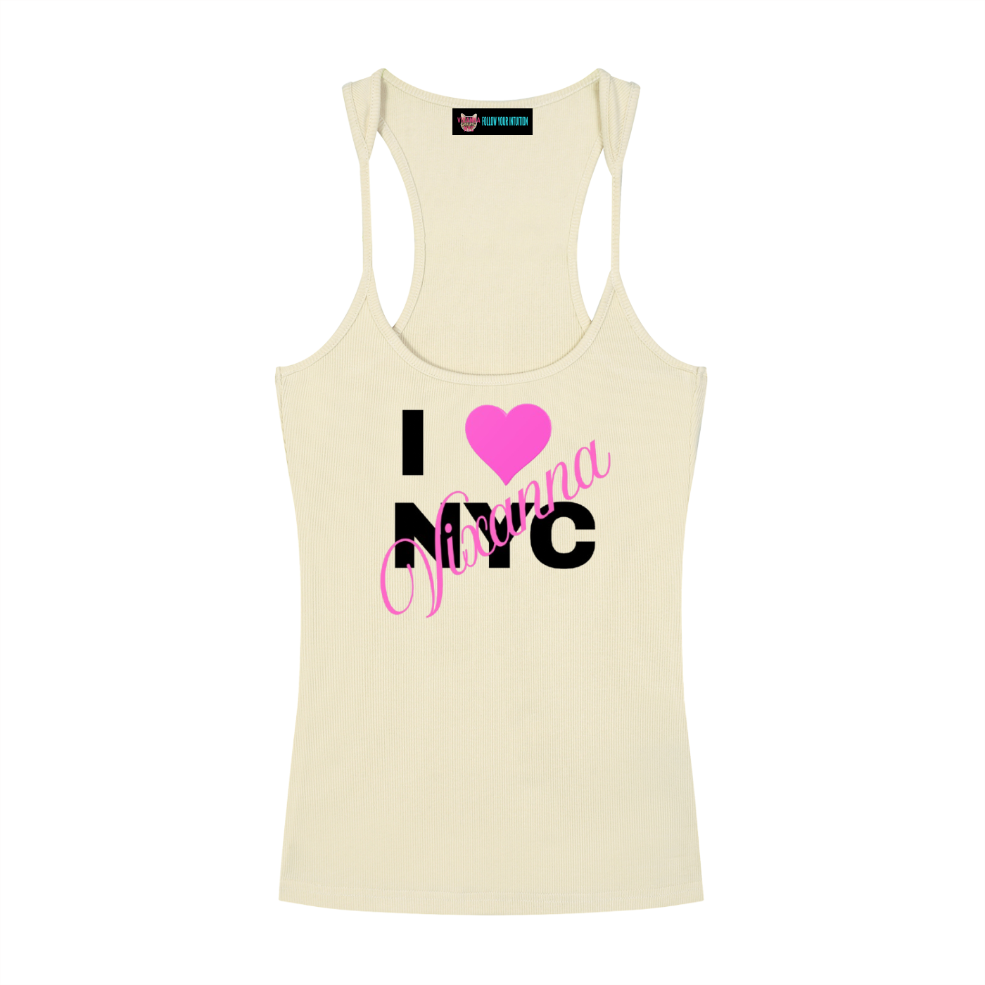 I LOVE VIXANNA NYC SNATCHED RIBBED TANK