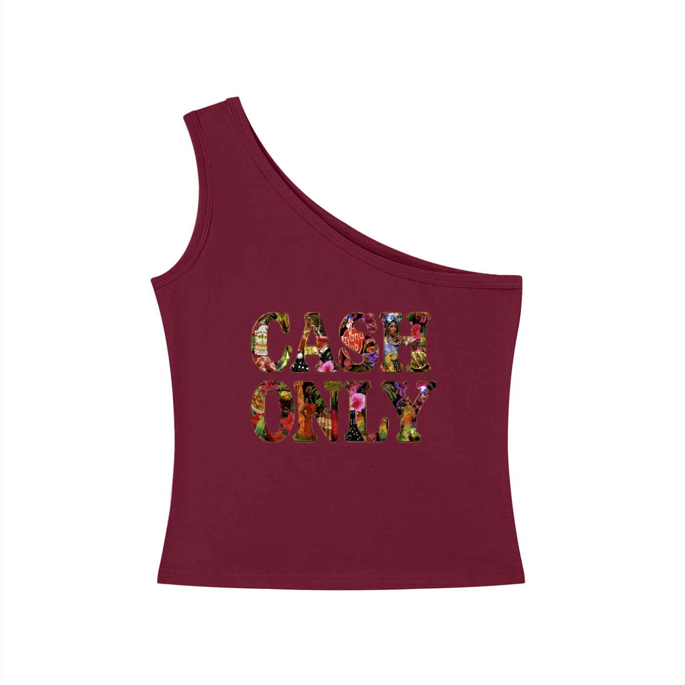 Women's One-Shoulder Crop T-Shirt