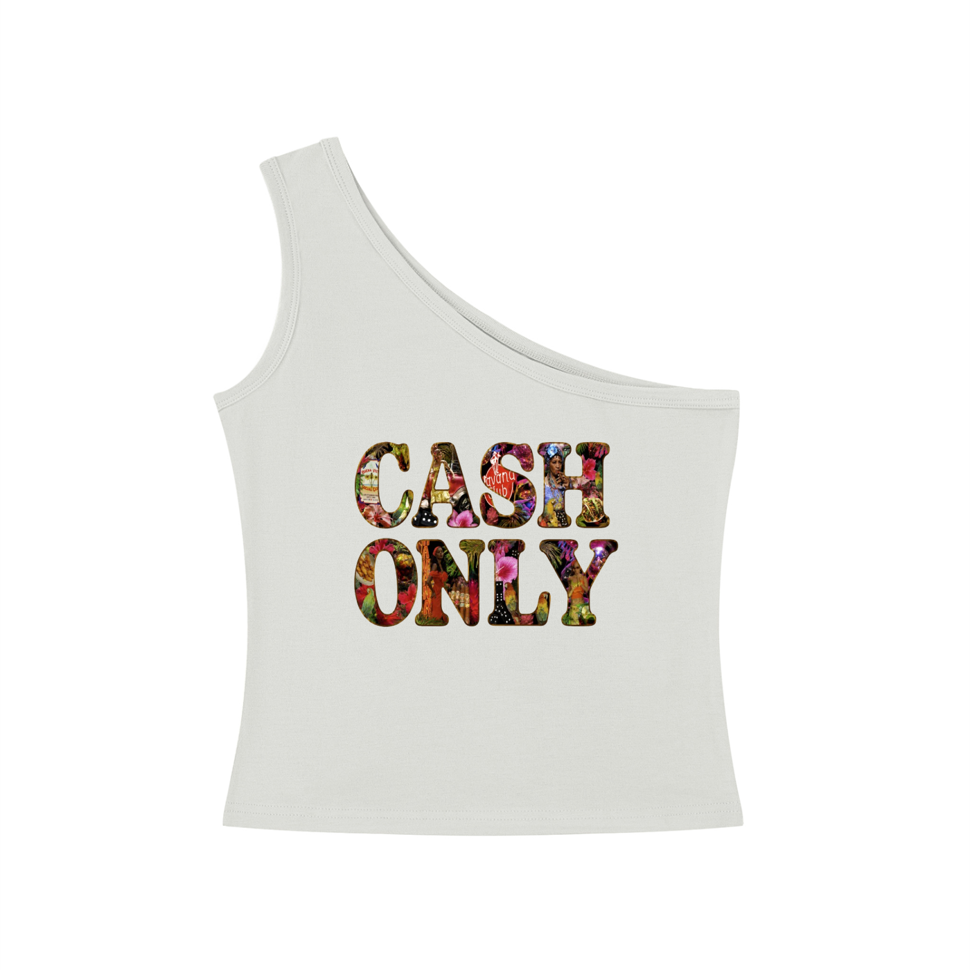 Women's One-Shoulder Crop T-Shirt