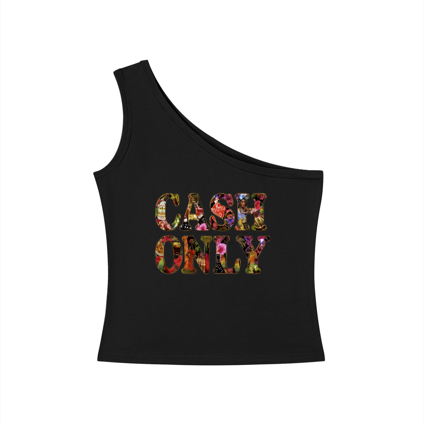 Women's One-Shoulder Crop T-Shirt