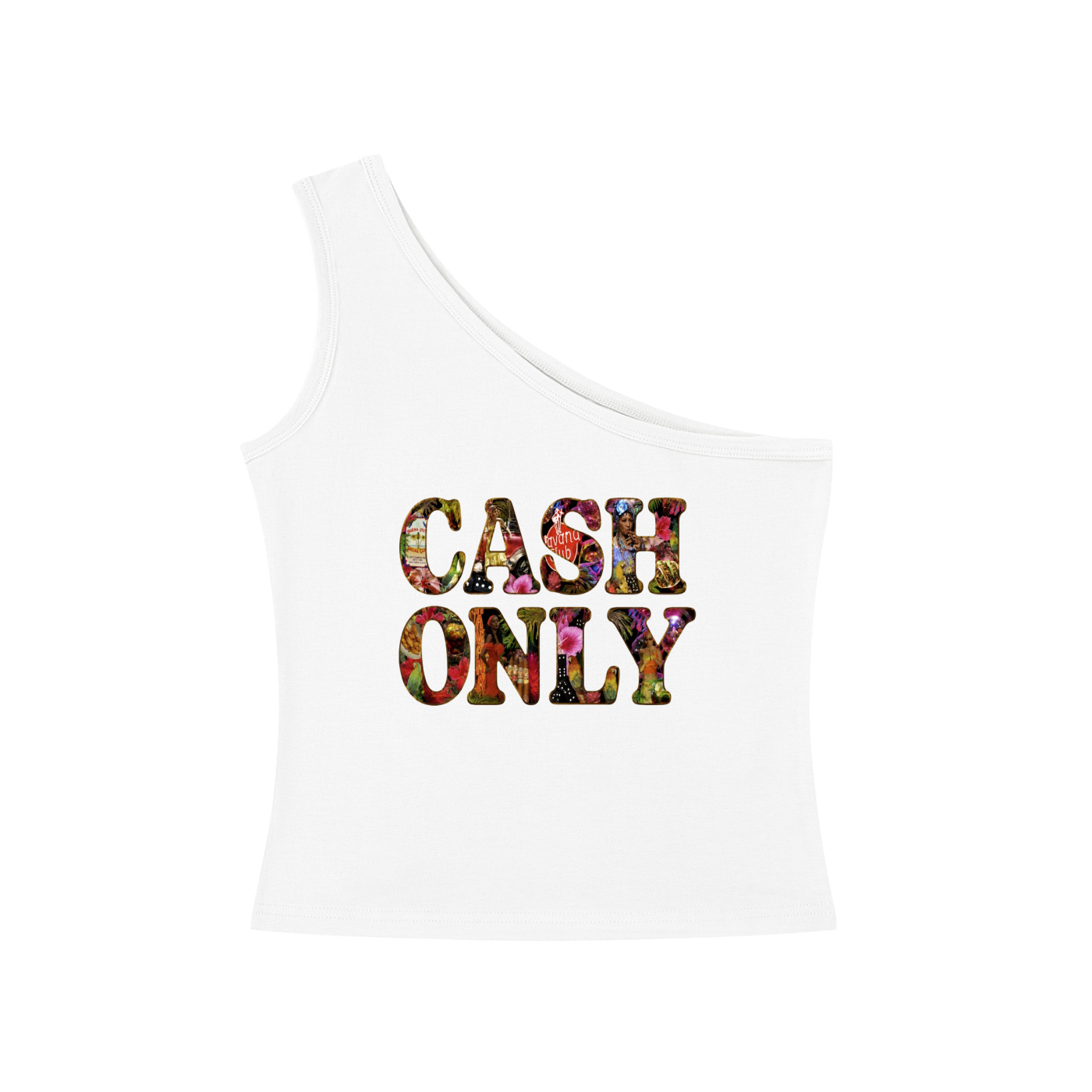 Women's One-Shoulder Crop T-Shirt